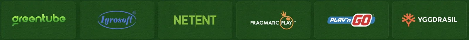Провайдеры казино Миллион Greentube, Igrosoft, NetEnt, Pragmatic Play, Play'n GO и Yggdrasil
